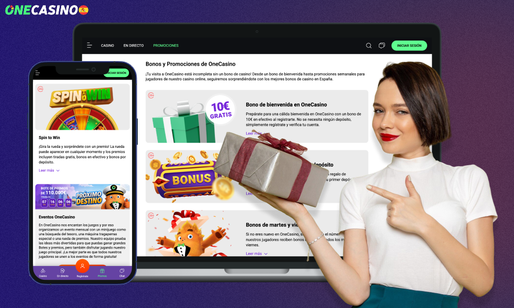 One Casino ofrece a sus usuarios españoles generosos bonos y promociones